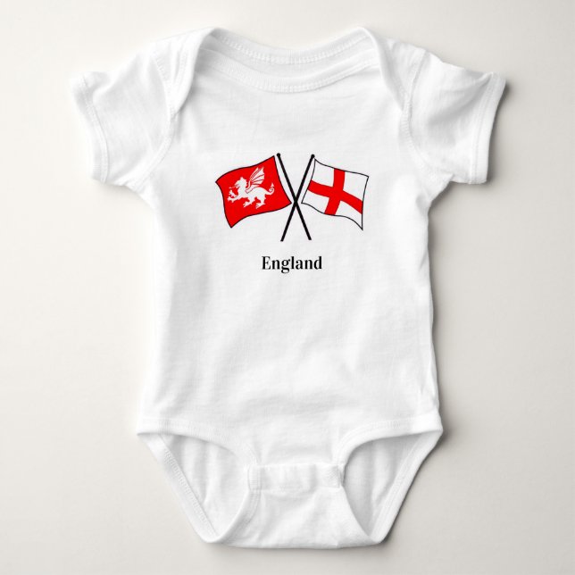 English Patriot Babygro Baby Strampler (Vorderseite)