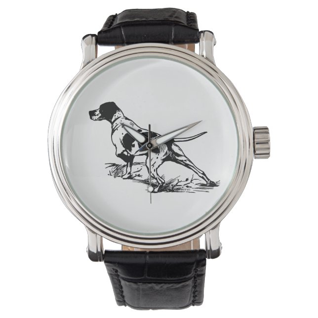 English Pointer Armbanduhr (Vorderseite)