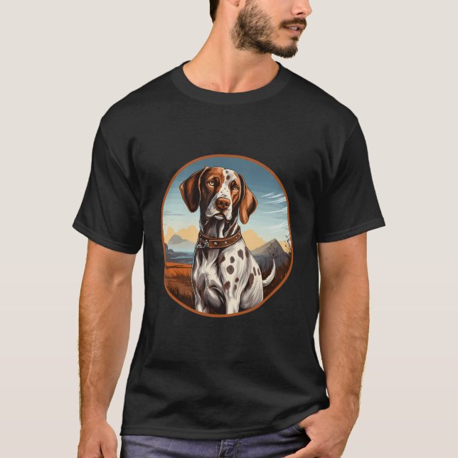 English Pointer Dog Breed Niedlich Dog Funny T-Shirt (Vorderseite)