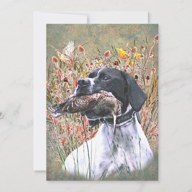 English pointer einladung (Vorderseite)