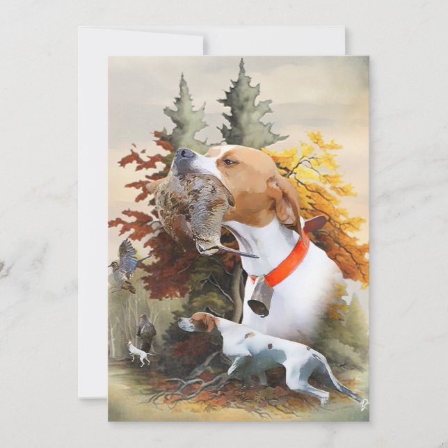 English Pointer Einladung (Vorderseite)