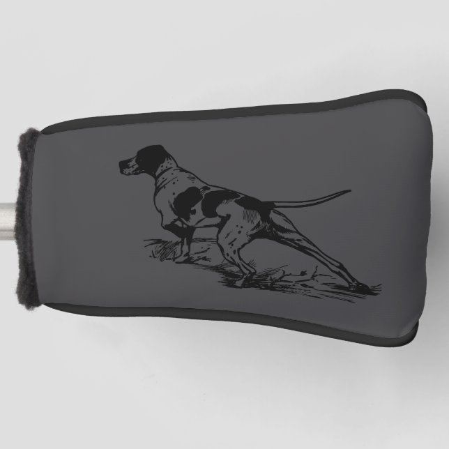 English Pointer Golf Headcover (Vorderseite)