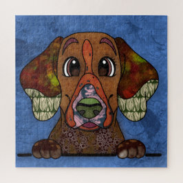 English Pointer Hund Gesicht Jigsaw Puzzle