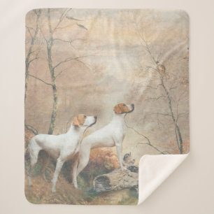 English Pointer jagt die Fasans Sherpadecke