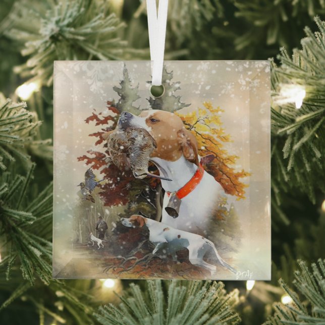 English Pointer Ornament Aus Glas (Insitu)