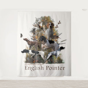 English Pointer Tapestry Wandteppich