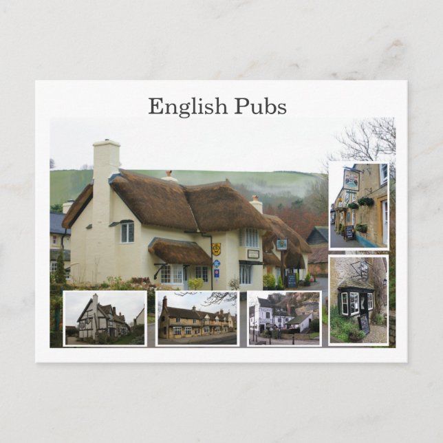 English Pub Scenes - Customized - Customized Postkarte (Vorderseite)