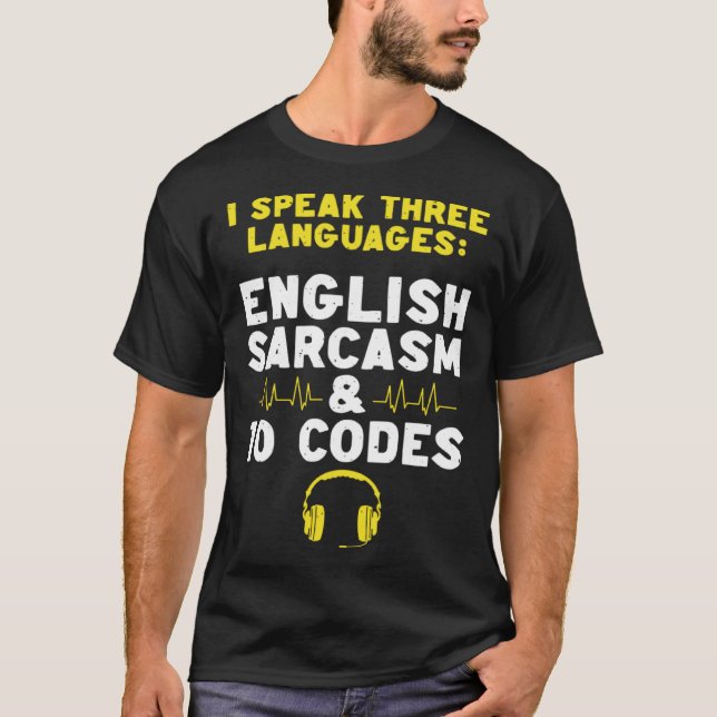 English Sarcasm 10 Codes Dispatch Operator 911 Dis T-Shirt (Vorderseite)