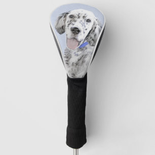 English Setter Blue Belton Malerei Hund Art Golf Headcover