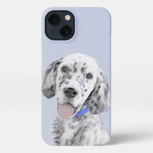English Setter Blue Belton Malerei Hund Art iPhone Hülle