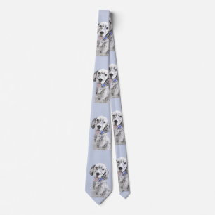 English Setter Blue Belton Malerei Hund Art Krawatte
