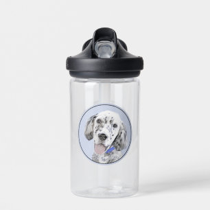 English Setter Blue Belton Malerei Hund Kunst Trinkflasche