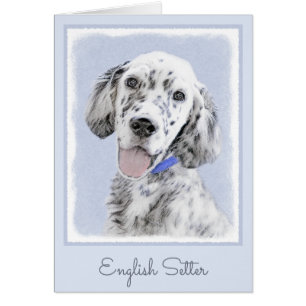 English Setter Blue Belton Painting Dog Art