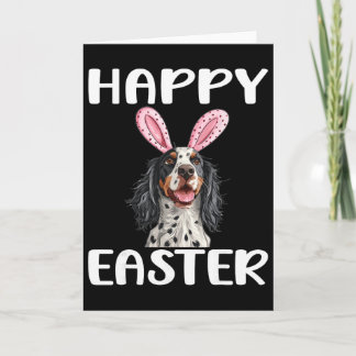 English Setter Dog Breed Happy Easter Men Women Ki Karte