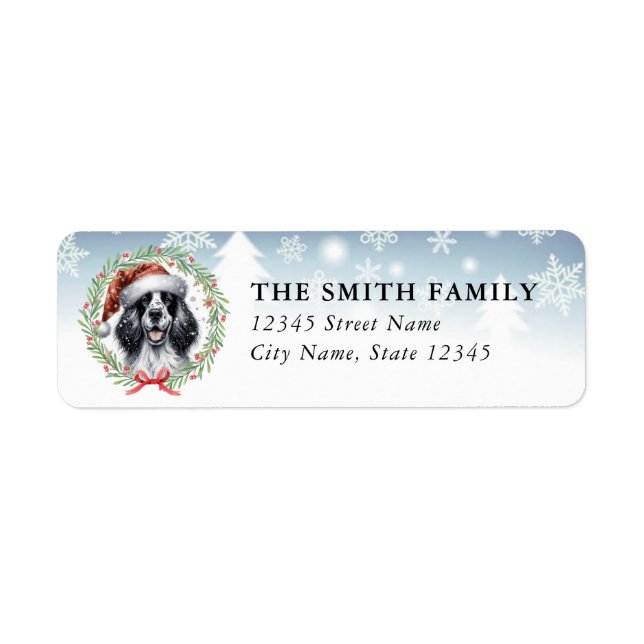 English Setter Dog Return Address Labels (Vorne)