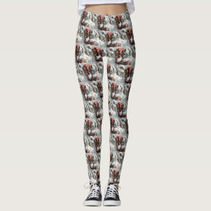 English Setter Dog Weihnachtsfest Leggings