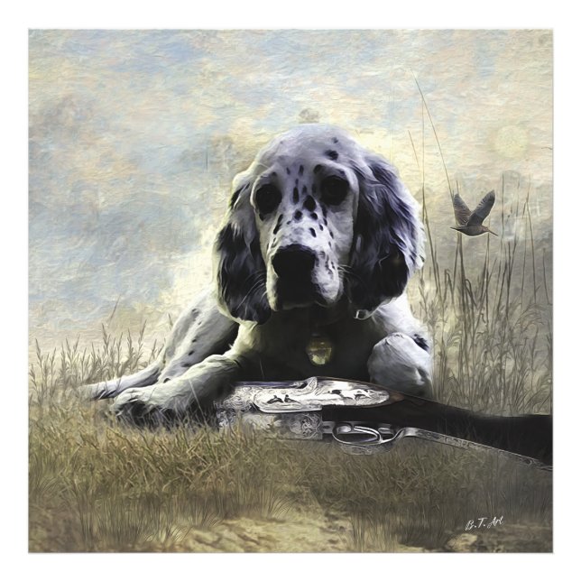English Setter Fotodruck (Vorne)