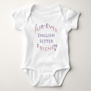 English Setter Furever Baby Strampler