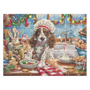 English Setter Holiday Baking: Festliche Weihnacht Tischdecke