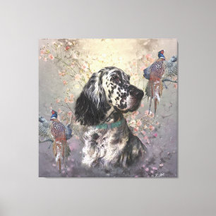 English Setter Leinwanddruck