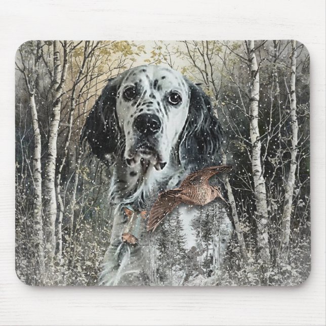 English Setter  Mousepad (Vorne)