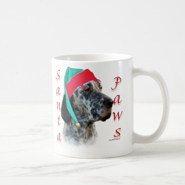 English Setter Santa Paws Kaffeetasse (Rechts)