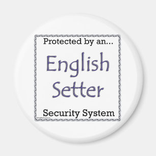 English Setter Security System - Magnett Magnet