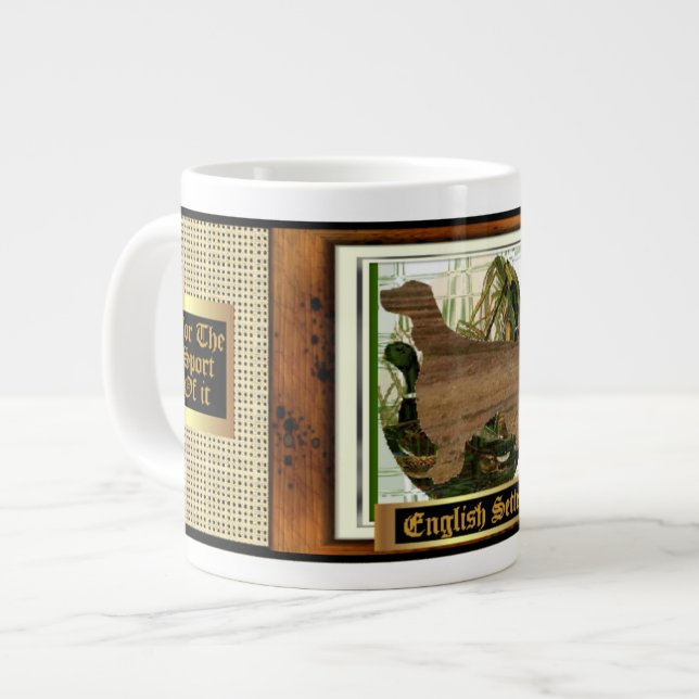 English Setter Sporting Jumbo-Tasse (Vorderseite Links)