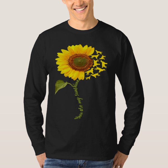 English Setter Sunflower T-Shirt (Vorderseite)