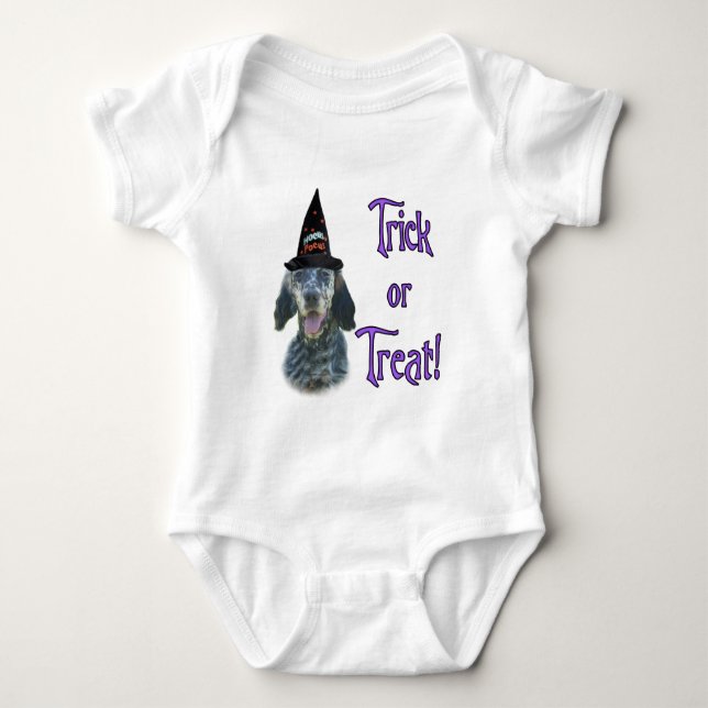 English Setter Trick Baby Strampler (Vorderseite)