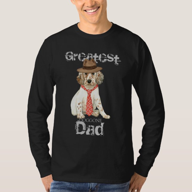 English Setter Vater T-Shirt (Vorderseite)