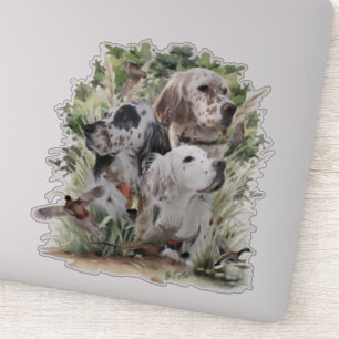 English Setters Aufkleber