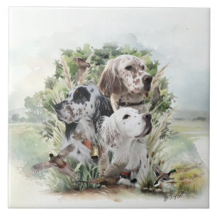 English Setters Fliese