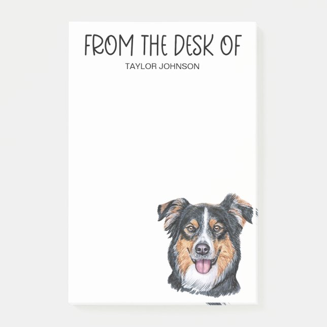 English Shepherd Lover Post-it Klebezettel (Vorderseite)