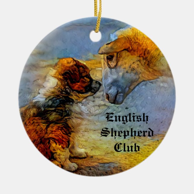English Shepherd Ornament (einseitig) (Vorne)