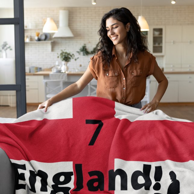 English Soccer Player anpassbar Fleecedecke (Von Creator hochgeladen)