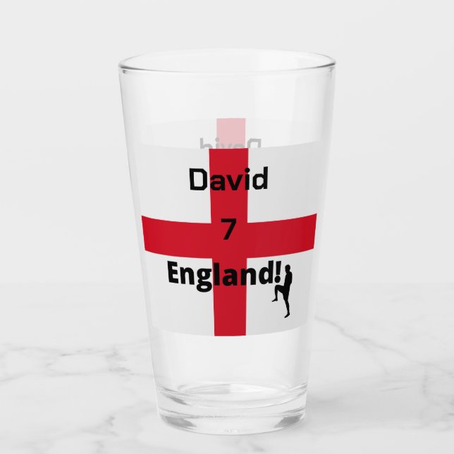 English Soccer Player anpassbar Glas (Vorderseite)