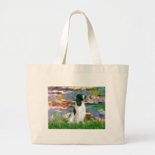 English Springer 7 - Lilien 2 Jumbo Stoffbeutel