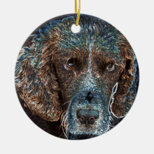 English Springer Keramikornament