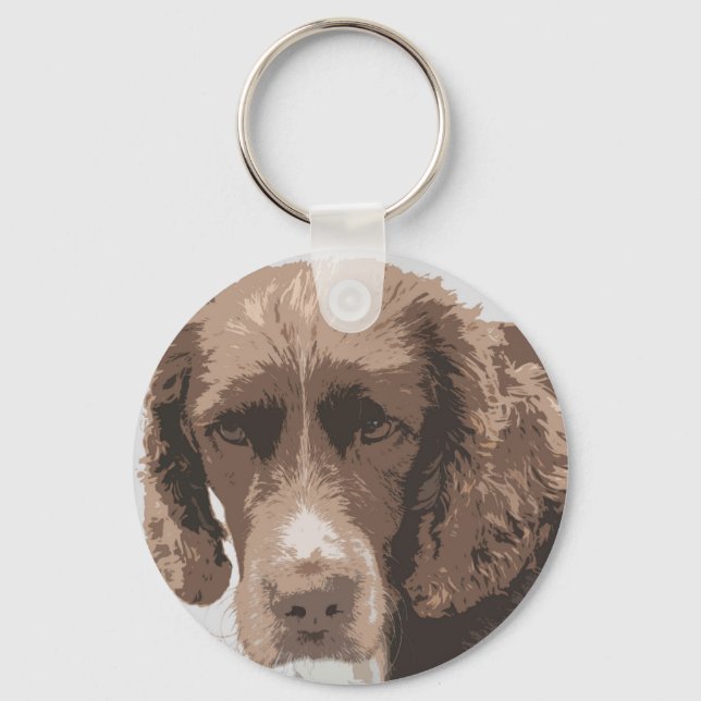 English Springer Schlüsselanhänger (Vorderseite)