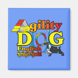 English Springer Spanel Agility Geschenke Magnet
