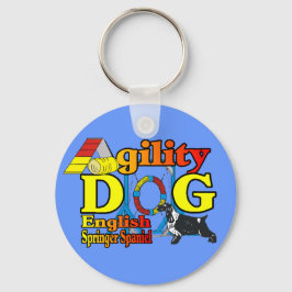 English Springer Spanel Agility Geschenke Schlüsselanhänger