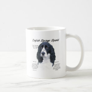 English Springer Spanel (blk) History Design Kaffeetasse