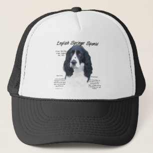 English Springer Spanel (blk) History Design Truckerkappe