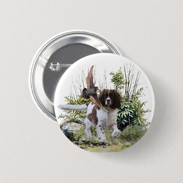 English Springer Spanel Button (Vorne & Hinten)