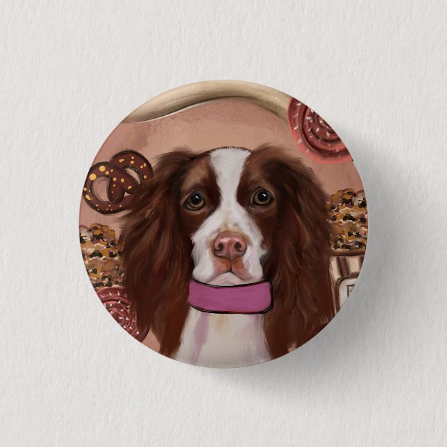 English Springer Spanel Button (Vorderseite)