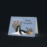 English Springer Spanel Chanukah Card Menorah Dre Feiertagskarte<br><div class="desc">Familie und Freunde während der Chanukah Saison zu erinnern ist eine wunderbare Möglichkeit, in Touch mit den Menschen behalten, die Sie Liebe und kümmern sich. Ich habe diese Chanukah-Karten mit Liebe und Sorgfalt erstellt, und ich bin sicher, jeder, der Lieben Hunde wird sich freuen, sie zu erhalten. Sie haben die...</div>