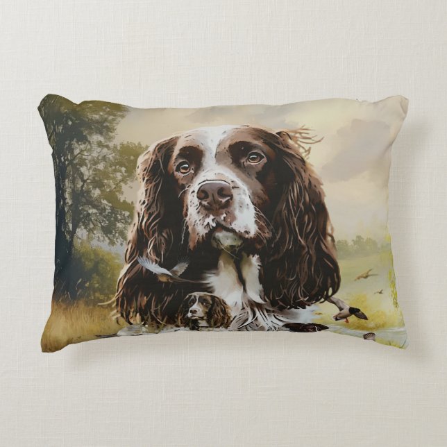 English Springer Spanel Dekokissen (Vorderseite)