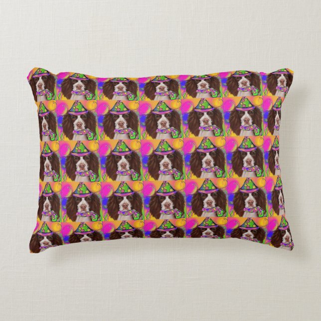 English Springer Spanel Dekokissen (Vorderseite)