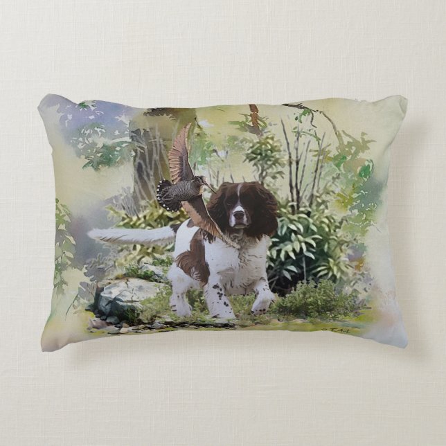 English Springer Spanel Dekokissen (Vorderseite)